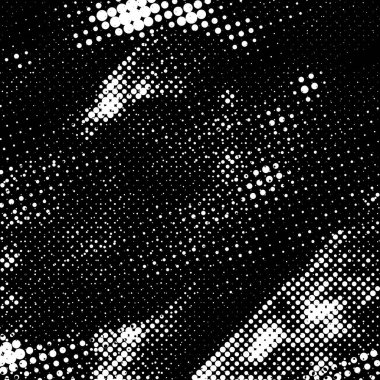 Grunge 'un arka planı küçük siyah ve beyaz halkalardan yapılmıştır. Yuvarlak Şekilli Soyut Kaplama Deseni