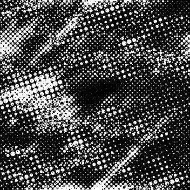 Grunge 'un arka planı küçük siyah ve beyaz halkalardan yapılmıştır. Yuvarlak Şekilli Soyut Kaplama Deseni