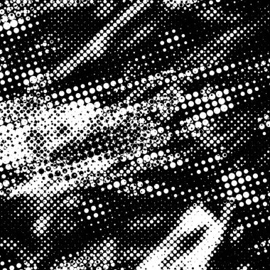 Grunge 'un arka planı küçük siyah ve beyaz halkalardan yapılmıştır. Yuvarlak Şekilli Soyut Kaplama Deseni