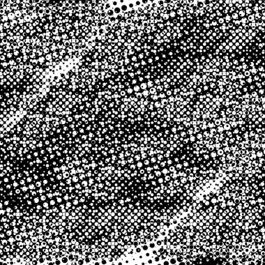 Grunge 'un arka planı küçük siyah ve beyaz halkalardan yapılmıştır. Yuvarlak Şekilli Soyut Kaplama Deseni