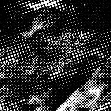 Grunge 'un arka planı küçük siyah ve beyaz halkalardan yapılmıştır. Yuvarlak Şekilli Soyut Kaplama Deseni