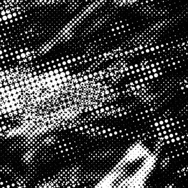 Grunge 'un arka planı küçük siyah ve beyaz halkalardan yapılmıştır. Yuvarlak Şekilli Soyut Kaplama Deseni