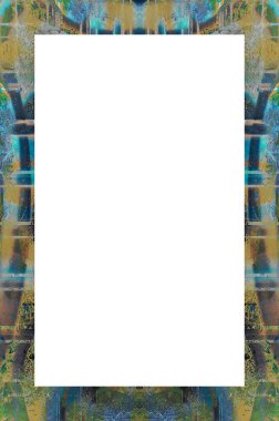 Yaşlı Grunge Soyulmuş Boyalı Duvar Çerçevesi Soyulmuş Antika Çatallı Doku. 