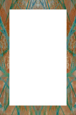 Yaşlı Grunge Soyulmuş Boyalı Duvar Çerçevesi Soyulmuş Antika Çatallı Doku. 