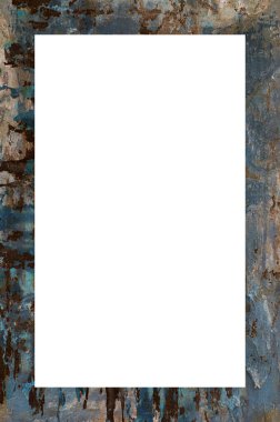 Yaşlı Grunge Soyulmuş Boyalı Duvar Çerçevesi Soyulmuş Antika Çatallı Doku. 