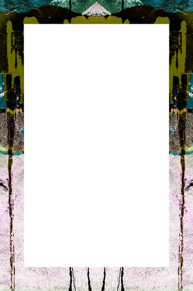 Yaşlı Grunge Soyulmuş Boyalı Duvar Çerçevesi Soyulmuş Antika Çatallı Doku. 