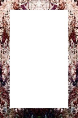 Yaşlı Grunge Soyulmuş Boyalı Duvar Çerçevesi Soyulmuş Antika Çatallı Doku. 