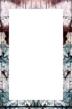 Yaşlı Grunge Soyulmuş Boyalı Duvar Çerçevesi Soyulmuş Antika Çatallı Doku. 