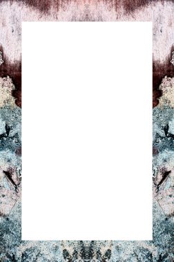 Yaşlı Grunge Soyulmuş Boyalı Duvar Çerçevesi Soyulmuş Antika Çatallı Doku. 