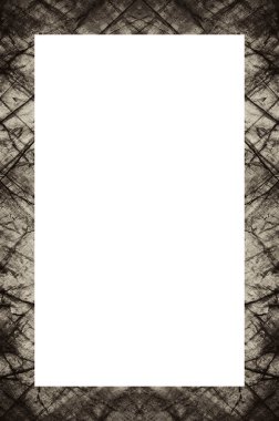  Yaşlı Grunge soyulmuş, soyulmuş, plastik duvarlı, soyulmuş antika çatallı desenli bir çerçeve. Retro Stucco çizilmiş desen. Resim ve Metin için Boş Alan. 