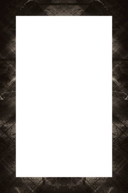  Yaşlı Grunge soyulmuş, soyulmuş, plastik duvarlı, soyulmuş antika çatallı desenli bir çerçeve. Retro Stucco çizilmiş desen. Resim ve Metin için Boş Alan. 