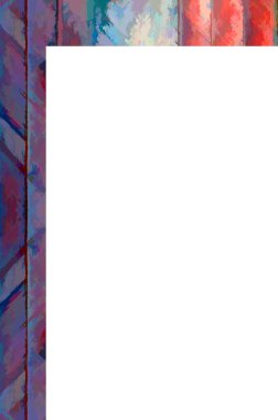 Yaşlı Grunge Soyulmuş Boyalı Duvar Çerçevesi Soyulmuş Antika Çatallı Doku. 