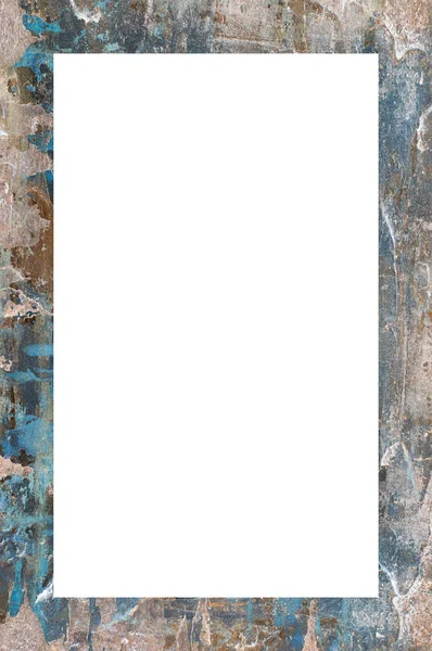 Old Grunge Weathered Peeled Painted Plaster Wall Frame Αφηρημένη Αντίκα — Φωτογραφία Αρχείου