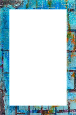 Yaşlı Grunge Soyulmuş Boyalı Duvar Çerçevesi Soyulmuş Antika Çatallı Doku. 