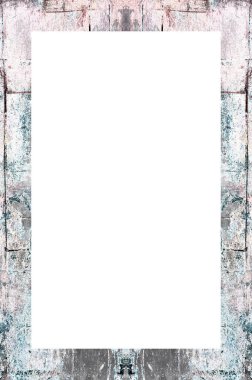 Yaşlı Grunge Soyulmuş Boyalı Duvar Çerçevesi Soyulmuş Antika Çatallı Doku. 