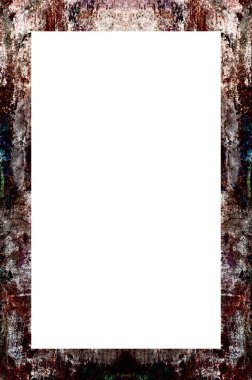 Yaşlı Grunge Soyulmuş Boyalı Duvar Çerçevesi Soyulmuş Antika Çatallı Doku. 