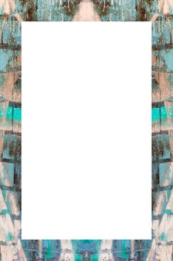 Yaşlı Grunge Soyulmuş Boyalı Duvar Çerçevesi Soyulmuş Antika Çatallı Doku. 