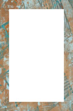 Yaşlı Grunge Soyulmuş Boyalı Duvar Çerçevesi Soyulmuş Antika Çatallı Doku. 