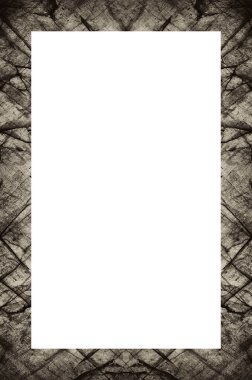  Yaşlı Grunge soyulmuş, soyulmuş, plastik duvarlı, soyulmuş antika çatallı desenli bir çerçeve. Retro Stucco çizilmiş desen. Resim ve Metin için Boş Alan. 