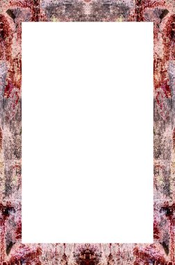 Yaşlı Grunge Soyulmuş Boyalı Duvar Çerçevesi Soyulmuş Antika Çatallı Doku. 