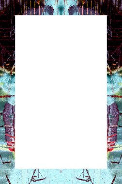 Yaşlı Grunge Soyulmuş Boyalı Duvar Çerçevesi Soyulmuş Antika Çatallı Doku. 