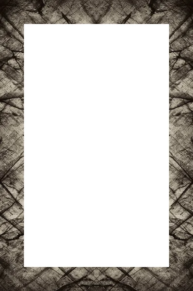 Old Grunge Weathered Peeled Painted Plaster Wall Frame Abstract Antique — Stockfoto