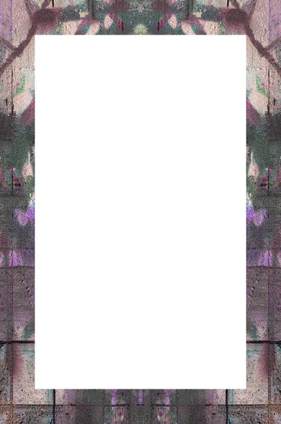 Yaşlı Grunge Soyulmuş Boyalı Duvar Çerçevesi Soyulmuş Antika Çatallı Doku. 