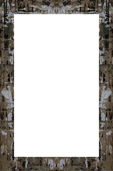 Yaşlı Grunge Soyulmuş Boyalı Duvar Çerçevesi Soyulmuş Antika Çatallı Doku. 