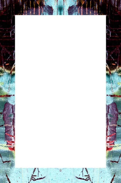 Yaşlı Grunge Soyulmuş Boyalı Duvar Çerçevesi Soyulmuş Antika Çatallı Doku. 