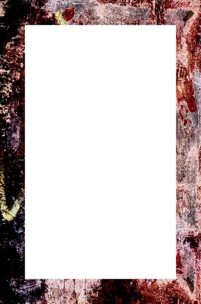 Old Grunge Odlewane Odlewane Tynk Malowany Ramki Ściennej Abstrakcyjnym Antyczne — Zdjęcie stockowe