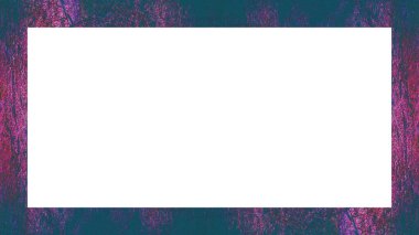 Yaşlı Grunge soyulmuş, soyulmuş, plastik duvarlı, soyulmuş antika çatallı desenli bir çerçeve. Retro Stucco çizilmiş desen. Resim için Boş Alan, Metin. Dikdörtgen yatay Sancak