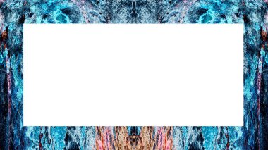 Yaşlı Grunge soyulmuş, soyulmuş, plastik duvarlı, soyulmuş antika çatallı desenli bir çerçeve. Retro Stucco çizilmiş desen. Resim için Boş Alan, Metin. Dikdörtgen yatay Sancak