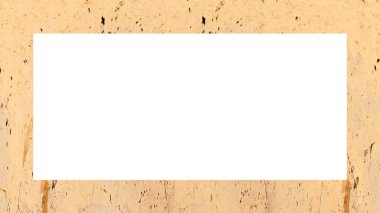 Yaşlı Grunge soyulmuş, soyulmuş, plastik duvarlı, soyulmuş antika çatallı desenli bir çerçeve. Retro Stucco çizilmiş desen. Resim için Boş Alan, Metin. Dikdörtgen yatay Sancak