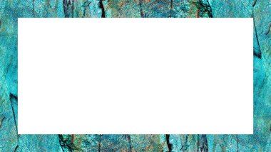 Yaşlı Grunge soyulmuş, soyulmuş, plastik duvarlı, soyulmuş antika çatallı desenli bir çerçeve. Retro Stucco çizilmiş desen. Resim için Boş Alan, Metin. Dikdörtgen yatay Sancak