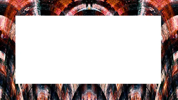 Старый Гранж Выветривают Очищенные Окрашенные Гипсовые Стены Рамка Абстрактной Антикварной — стоковое фото