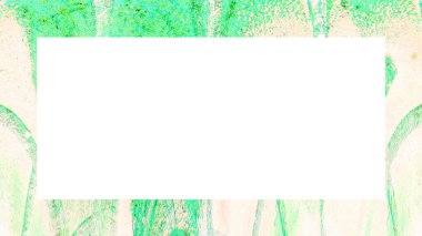 Yaşlı Grunge soyulmuş, soyulmuş, plastik duvarlı, soyulmuş antika çatallı desenli bir çerçeve. Retro Stucco çizilmiş desen. Resim için Boş Alan, Metin. Dikdörtgen yatay Sancak