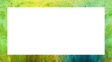 Yaşlı Grunge soyulmuş, soyulmuş, plastik duvarlı, soyulmuş antika çatallı desenli bir çerçeve. Retro Stucco çizilmiş desen. Resim için Boş Alan, Metin. Dikdörtgen yatay Sancak