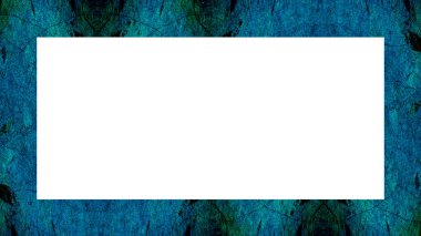 Yaşlı Grunge soyulmuş, soyulmuş, plastik duvarlı, soyulmuş antika çatallı desenli bir çerçeve. Retro Stucco çizilmiş desen. Resim için Boş Alan, Metin. Dikdörtgen yatay Sancak