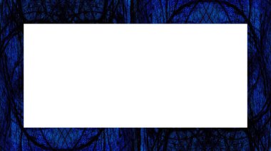 Yaşlı Grunge soyulmuş, soyulmuş, plastik duvarlı, soyulmuş antika çatallı desenli bir çerçeve. Retro Stucco çizilmiş desen. Resim için Boş Alan, Metin. Dikdörtgen yatay Sancak