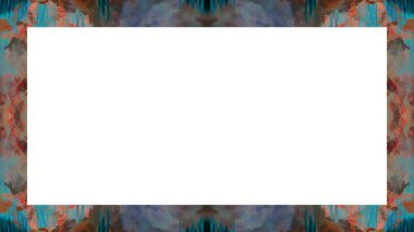 Yaşlı Grunge soyulmuş, soyulmuş, plastik duvarlı, soyulmuş antika çatallı desenli bir çerçeve. Retro Stucco çizilmiş desen. Resim için Boş Alan, Metin. Dikdörtgen yatay Sancak