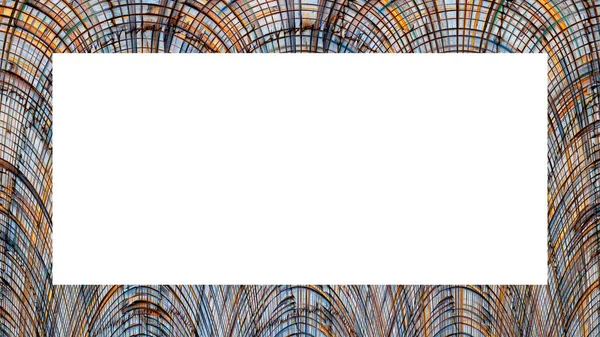 具有抽象的古裂隙结构的老磨牙风化剥皮粉刷墙框架 复古Stucco Scratched模式 空的图像空间 矩形水平横幅 — 图库照片