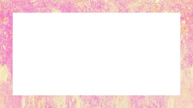 Yaşlı Grunge soyulmuş, soyulmuş, plastik duvarlı, soyulmuş antika çatallı desenli bir çerçeve. Retro Stucco çizilmiş desen. Resim için Boş Alan, Metin. Dikdörtgen yatay Sancak