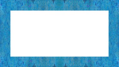 Yaşlı Grunge soyulmuş, soyulmuş, plastik duvarlı, soyulmuş antika çatallı desenli bir çerçeve. Retro Stucco çizilmiş desen. Resim için Boş Alan, Metin. Dikdörtgen yatay Sancak