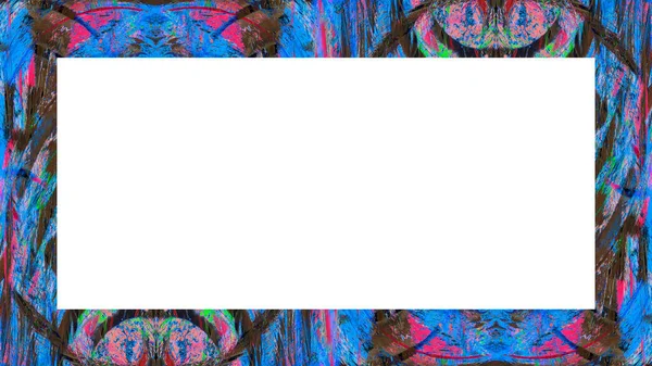 Stary Grunge Obrane Odlewane Tynk Malowany Ramki Ściennej Abstrakcyjną Antyczną — Zdjęcie stockowe