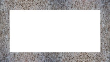 Yaşlı Grunge soyulmuş, soyulmuş, plastik duvarlı, soyulmuş antika çatallı desenli bir çerçeve. Retro Stucco çizilmiş desen. Resim için Boş Alan, Metin. Dikdörtgen yatay Sancak