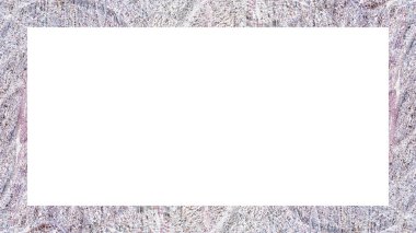 Yaşlı Grunge soyulmuş, soyulmuş, plastik duvarlı, soyulmuş antika çatallı desenli bir çerçeve. Retro Stucco çizilmiş desen. Resim için Boş Alan, Metin. Dikdörtgen yatay Sancak