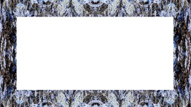 Yaşlı Grunge soyulmuş, soyulmuş, plastik duvarlı, soyulmuş antika çatallı desenli bir çerçeve. Retro Stucco çizilmiş desen. Resim için Boş Alan, Metin. Dikdörtgen yatay Sancak