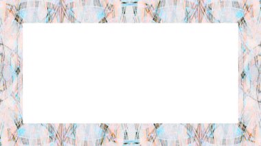 Yaşlı Grunge soyulmuş, soyulmuş, plastik duvarlı, soyulmuş antika çatallı desenli bir çerçeve. Retro Stucco çizilmiş desen. Resim için Boş Alan, Metin. Dikdörtgen yatay Sancak