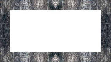 Yaşlı Grunge soyulmuş, soyulmuş, plastik duvarlı, soyulmuş antika çatallı desenli bir çerçeve. Retro Stucco çizilmiş desen. Resim için Boş Alan, Metin. Dikdörtgen yatay Sancak
