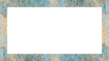 Yaşlı Grunge soyulmuş, soyulmuş, plastik duvarlı, soyulmuş antika çatallı desenli bir çerçeve. Retro Stucco çizilmiş desen. Resim için Boş Alan, Metin. Dikdörtgen yatay Sancak